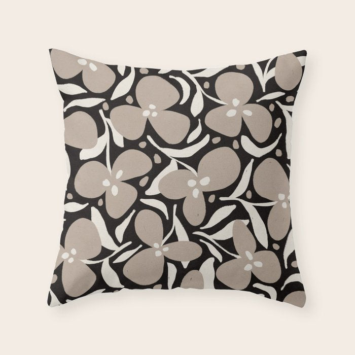 Lazy Florals #1 Throw Pillow Gallery Image 6