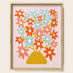 Sunny vase with Super Bloom Daisies Serving Tray Gallery Image 1