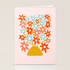 Sunny vase with Super Bloom Daisies Stationery Card Gallery Image 2