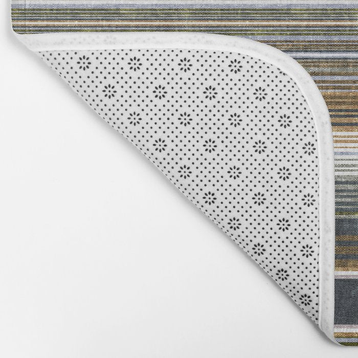 serape southwest stripe - muted natural tones Bath Mat Gallery Image 2