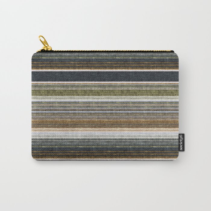 serape southwest stripe - muted natural tones Carry All Pouch Gallery Image 1