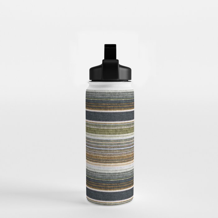 serape southwest stripe - muted natural tones Water Bottle Gallery Image 2