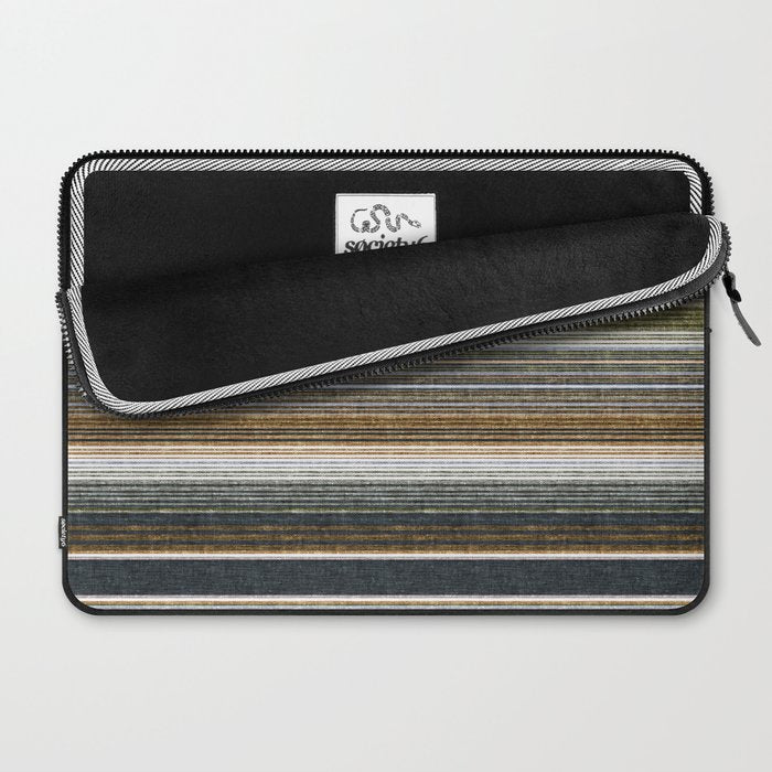 serape southwest stripe - muted natural tones Laptop Sleeve Gallery Image 2