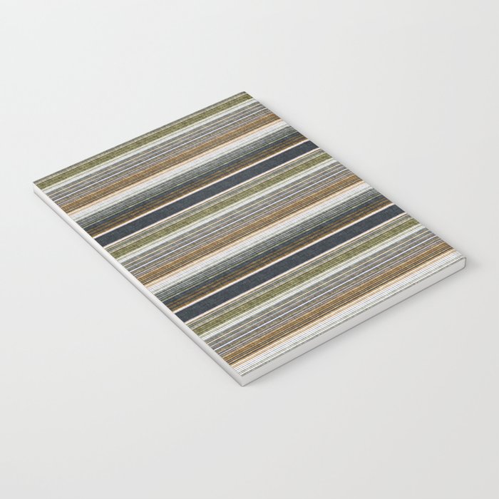 serape southwest stripe - muted natural tones Notebook Gallery Image 3
