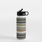 serape southwest stripe - muted natural tones Water Bottle Gallery Image 1