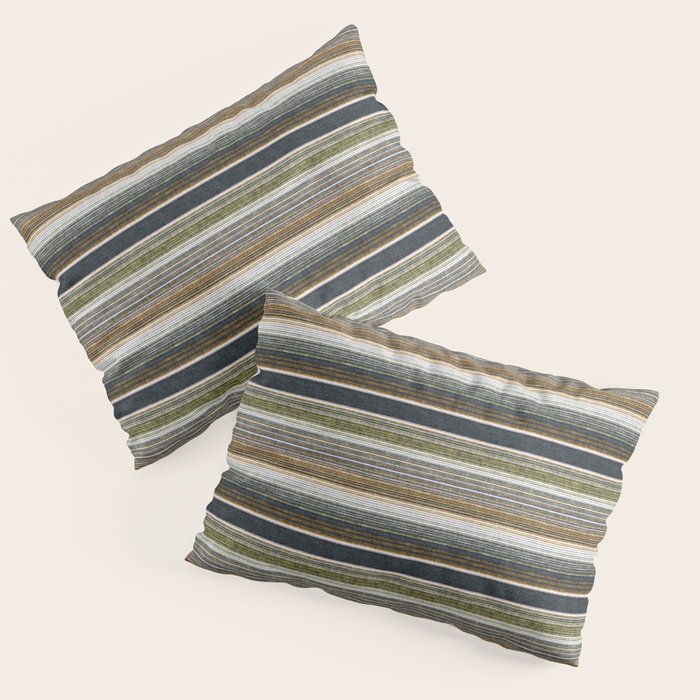 serape southwest stripe - muted natural tones Pillow Sham Gallery Image 3