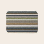 serape southwest stripe - muted natural tones Bath Mat Gallery Image 1