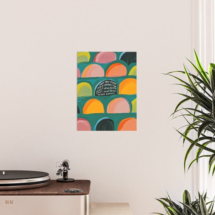 Meet New Books, Meet New People - Book Lover Art Poster Gallery Image 2