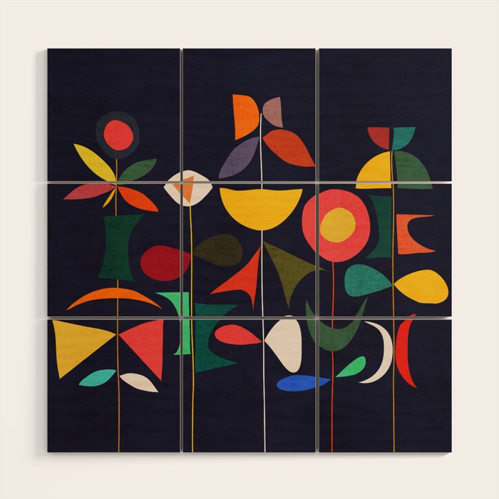 Klee's Garden Wood Wall Art Gallery Image 1