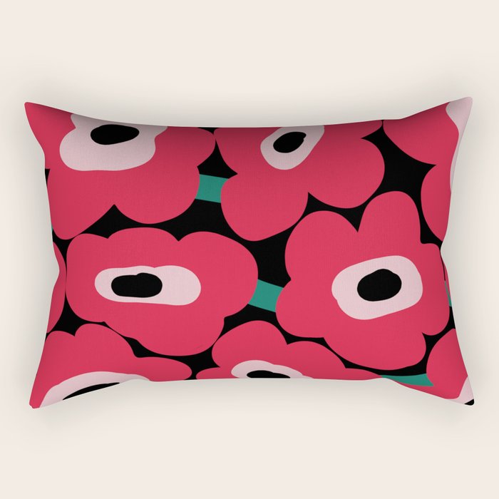 poppy dream night  Rectangular Pillow Gallery Image 1