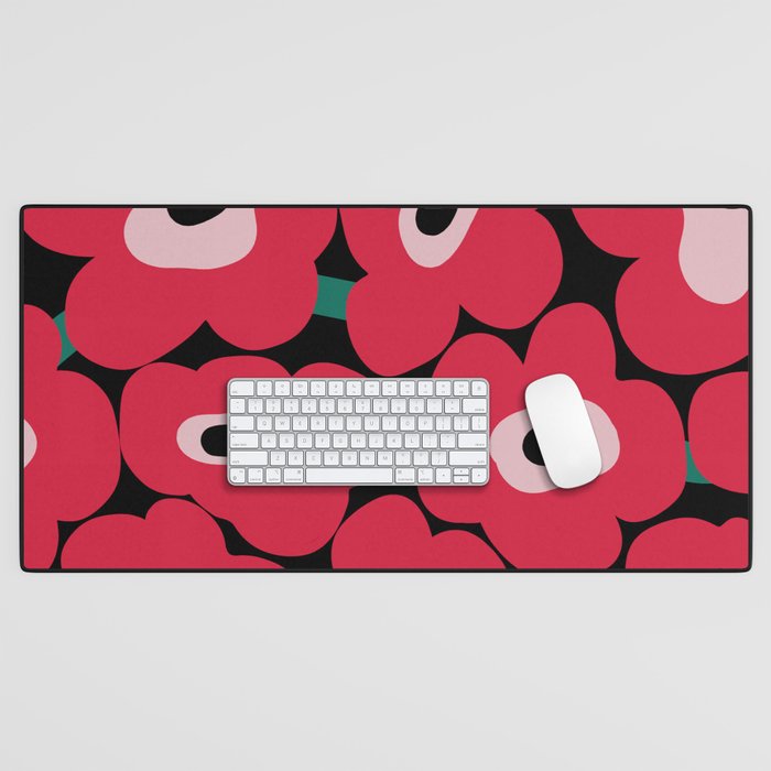 poppy dream night  Desk Mat Gallery Image 1