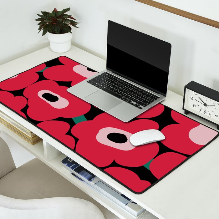 poppy dream night  Desk Mat Gallery Image 2