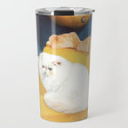 Lemon Meow Pie - Cat Meringue Travel Mug Gallery Image 1