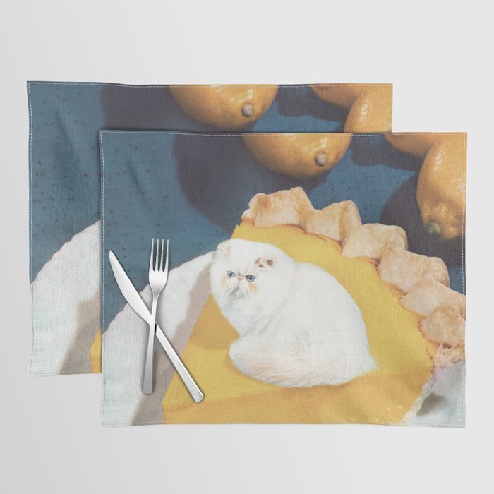 Lemon Meow Pie - Cat Meringue Placemat Gallery Image 1