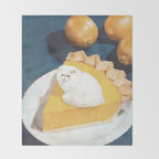 Lemon Meow Pie - Cat Meringue Throw Blanket Gallery Image 2