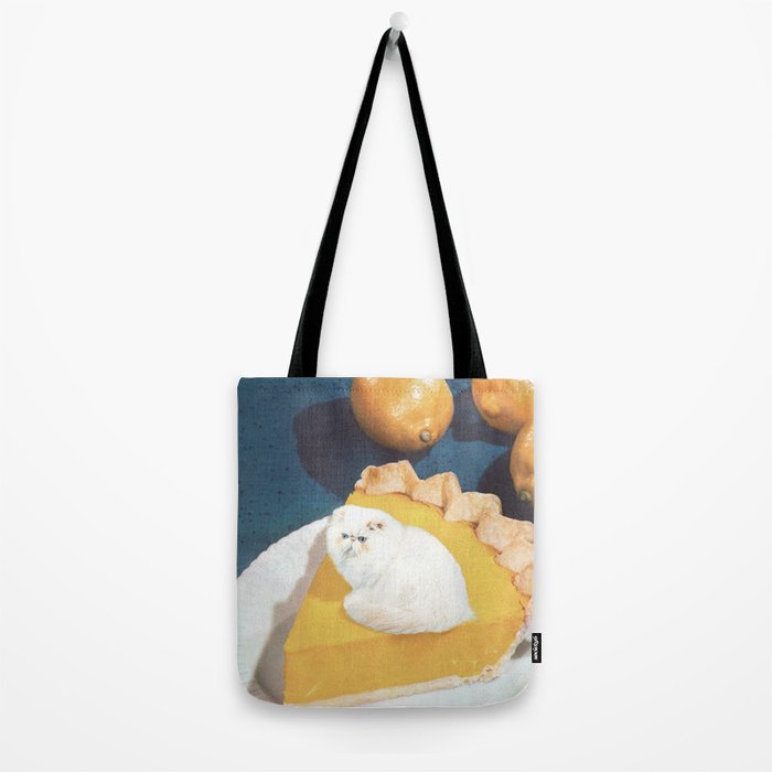 Lemon Meow Pie - Cat Meringue Tote Bag Gallery Image 2