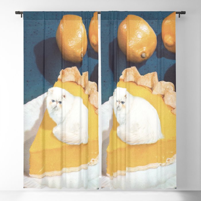 Lemon Meow Pie - Cat Meringue Window Curtain Gallery Image 5