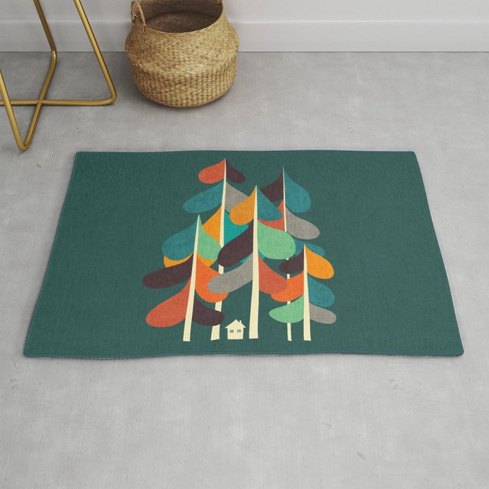 Cabin in the woods Rug Gallery Image 1