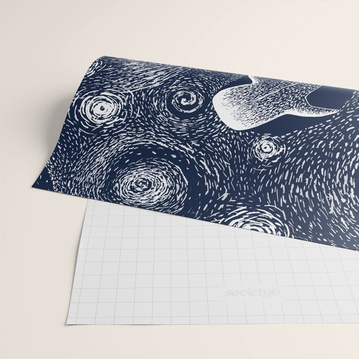 Star eater in Van Gogh style Wrapping Paper Gallery Image 2