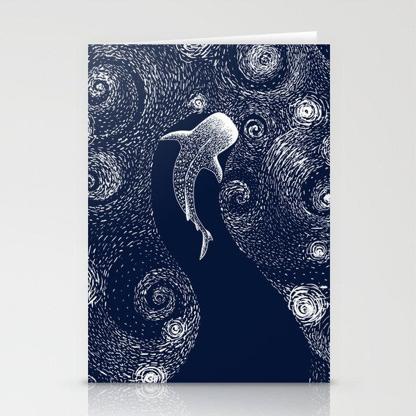 Star eater in Van Gogh style Stationery Card Gallery Image 1