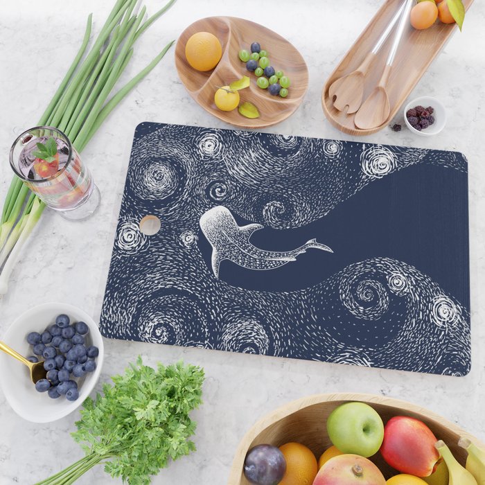 Star eater in Van Gogh style Cutting Board Gallery Image 2