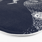 Star eater in Van Gogh style Bath Mat Gallery Image 3