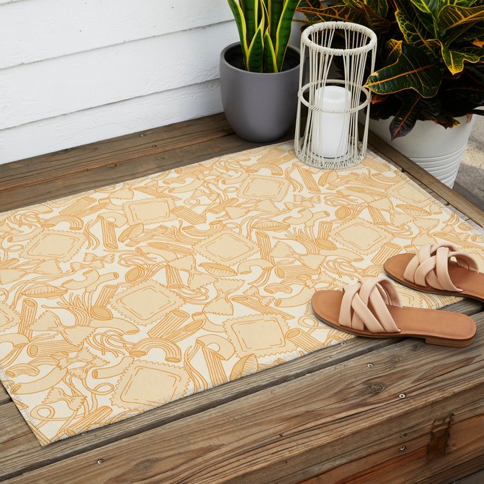 Pasta Party Outdoor Rug Gallery Image 2