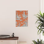 Orange Toile de Jouy Poster Gallery Image 2