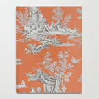 Orange Toile de Jouy Notebook Gallery Image 4