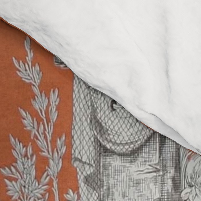 Orange Toile de Jouy Comforter Gallery Image 4
