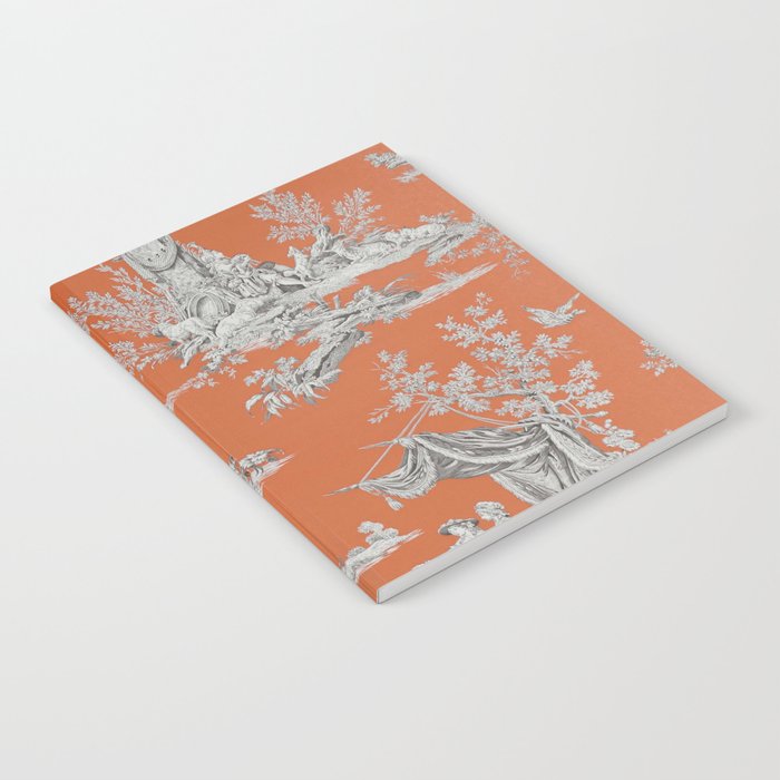 Orange Toile de Jouy Notebook Gallery Image 2