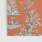 Orange Toile de Jouy Poster Gallery Image 3