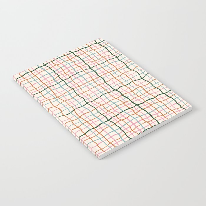Retro Gingham - Pastel Colors  Notebook Gallery Image 1