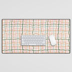Retro Gingham - Pastel Colors  Desk Mat Gallery Image 1