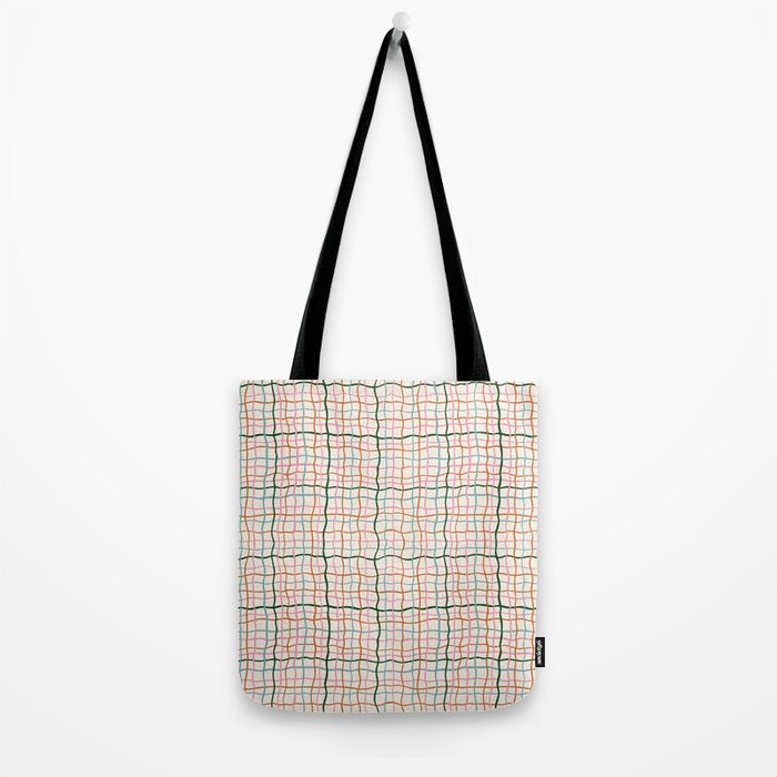 Retro Gingham - Pastel Colors  Tote Bag Gallery Image 2