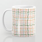 Retro Gingham - Pastel Colors  Coffee Mug Gallery Image 3