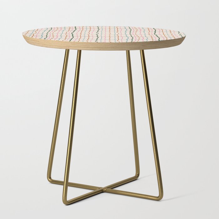 Retro Gingham - Pastel Colors  Side Table Gallery Image 1