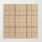 Retro Gingham - Pastel Colors  Wood Wall Art Gallery Image 1
