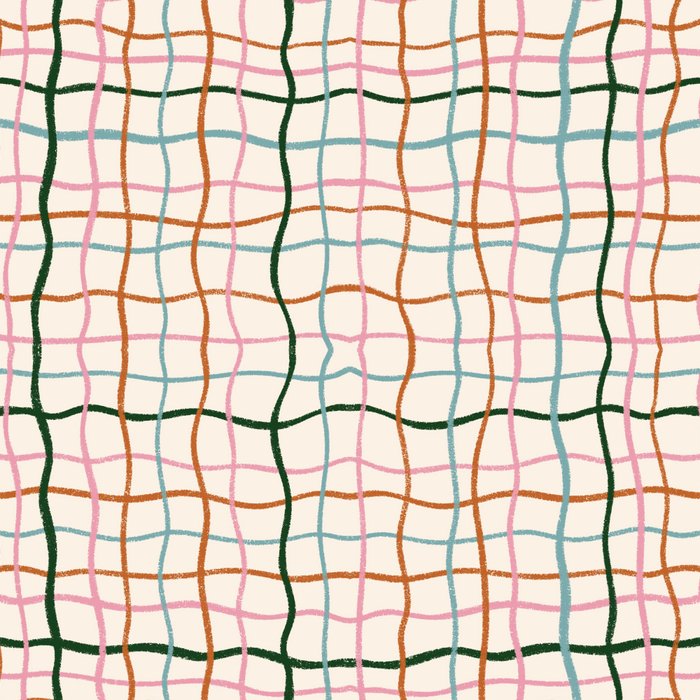 Retro Gingham - Pastel Colors  Coffee Mug Gallery Image 2