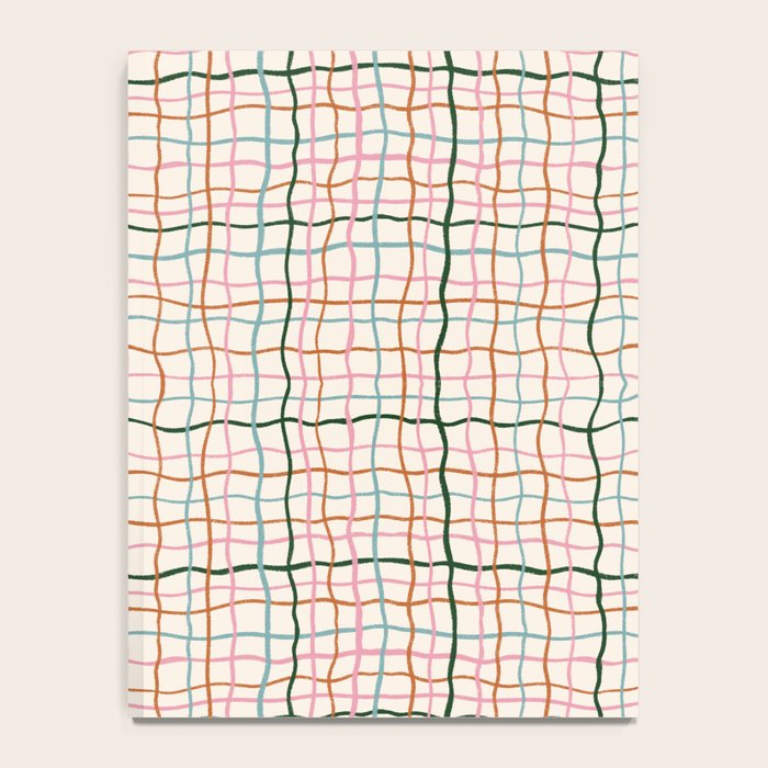 Retro Gingham - Pastel Colors  Notebook Gallery Image 4