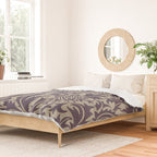 William Morris Thistle Grape Vellum Duvet Cover Gallery Image 2