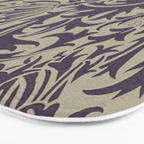 William Morris Thistle Grape Vellum Bath Mat Gallery Image 3