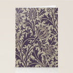 William Morris Thistle Grape Vellum Stationery Card Gallery Image 2