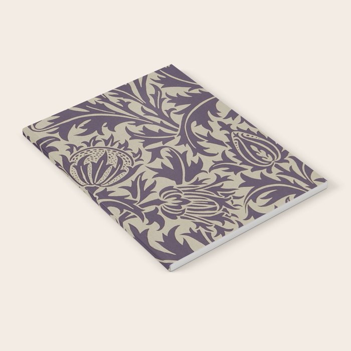 William Morris Thistle Grape Vellum Notebook Gallery Image 1