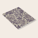 William Morris Thistle Grape Vellum Notebook Gallery Image 2