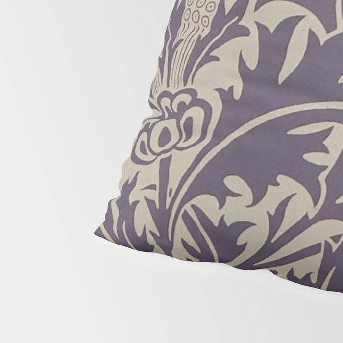 William Morris Thistle Grape Vellum Pillow Sham Gallery Image 4