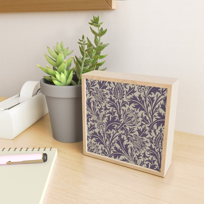 William Morris Thistle Grape Vellum Mini Art Print Gallery Image 2