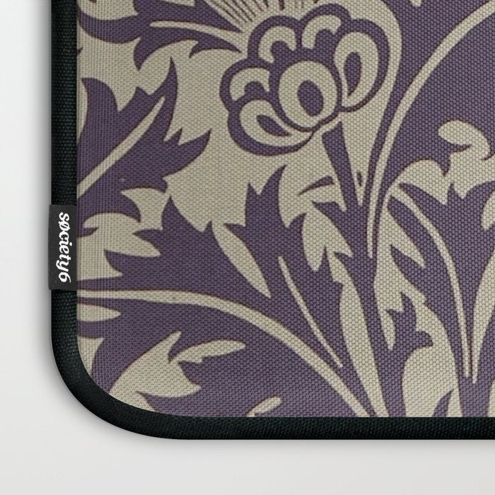 William Morris Thistle Grape Vellum Laptop Sleeve Gallery Image 3