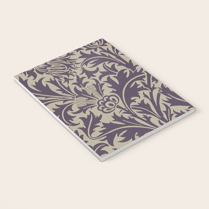 William Morris Thistle Grape Vellum Notebook Gallery Image 3