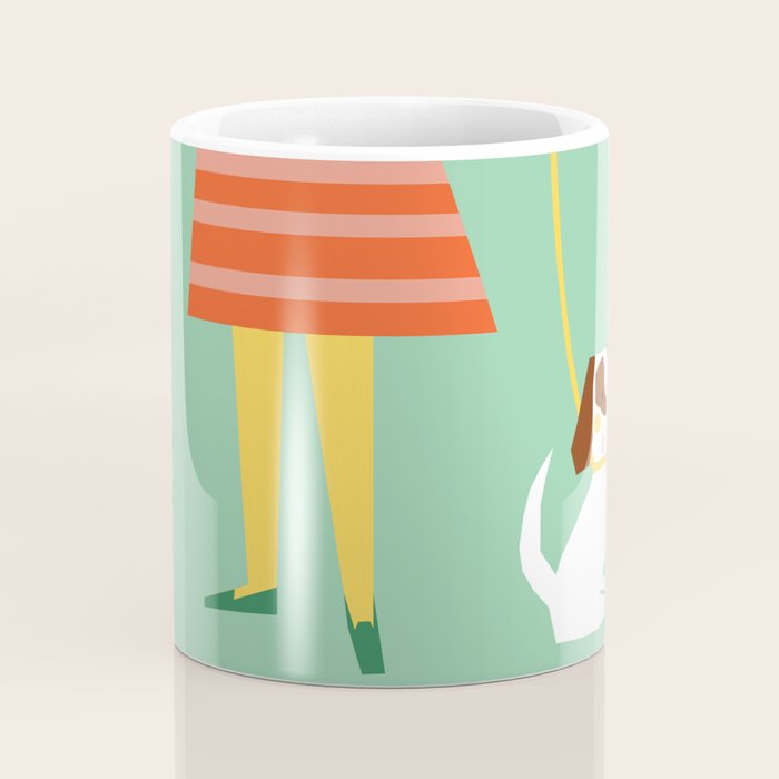 Girl and her doggy Coffee Mug Gallery Image 4